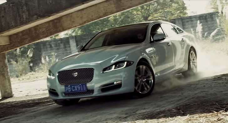 Jaguar XJ vs Drone