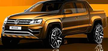 Volkswagen Teases Their New Amarok In Sketches