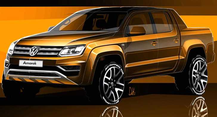 Volkswagen Teases Their New Amarok In Sketches