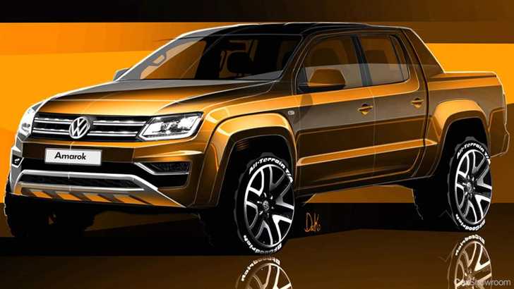 Volkswagen Teases Their New Amarok In Sketches
