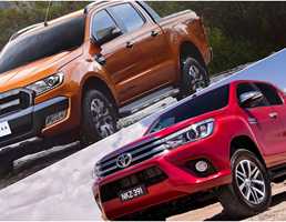 2016 Ford Ranger Wildtrak vs 2016 Toyota HiLux SR5