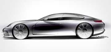 All-New 2017 Porsche Panamera Teased In Sketch