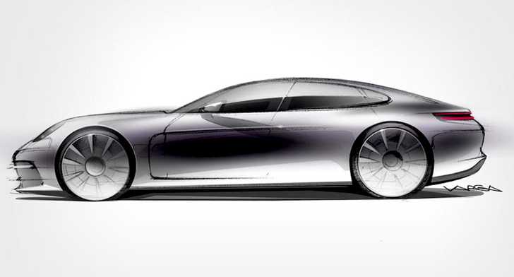 All-New 2017 Porsche Panamera Teased In Sketch