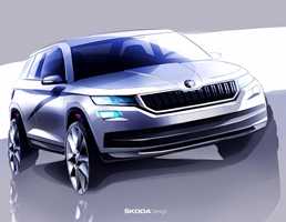 Skoda Previews All-New Kodiaq In Sketches