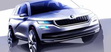 Skoda Previews All-New Kodiaq In Sketches