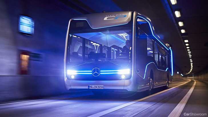 Mercedes-Benz Shows Off Self-Driving Future Bus