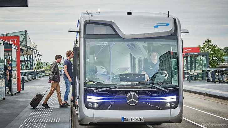 Mercedes-Benz Shows Off Self-Driving Future Bus