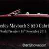2017 Mercedes-Maybach S650 Cabriolet Teased, Debut Imminent