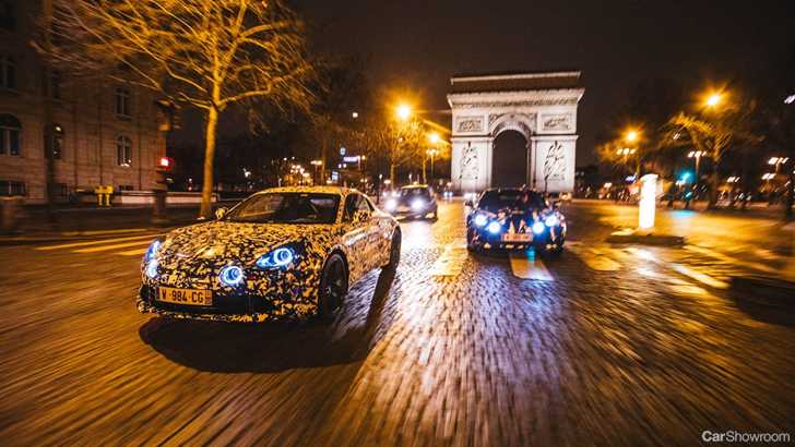 Alpine A120 Prototypes Roam Paris At Night