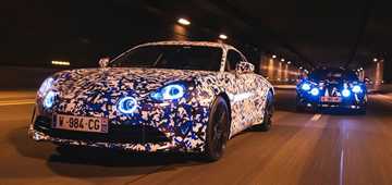 Alpine A120 Prototypes Roam Paris At Night