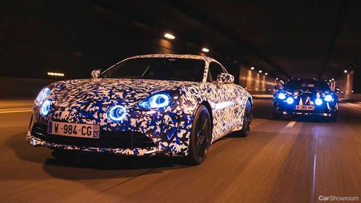 Alpine A120 Prototypes Roam Paris At Night