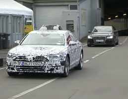 2018 Audi A8 Testing At The Nurburgring