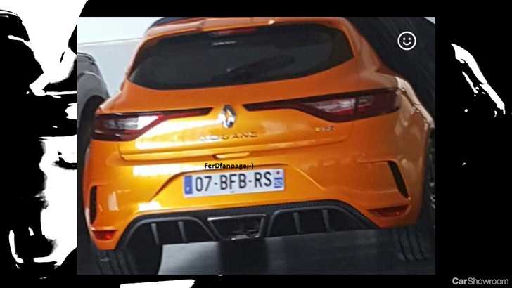 2018 Renault Megane RS Shows Off Its Rump