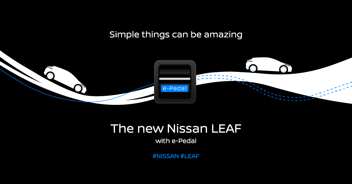 nissan previews unique e pedal for 2018 leaf