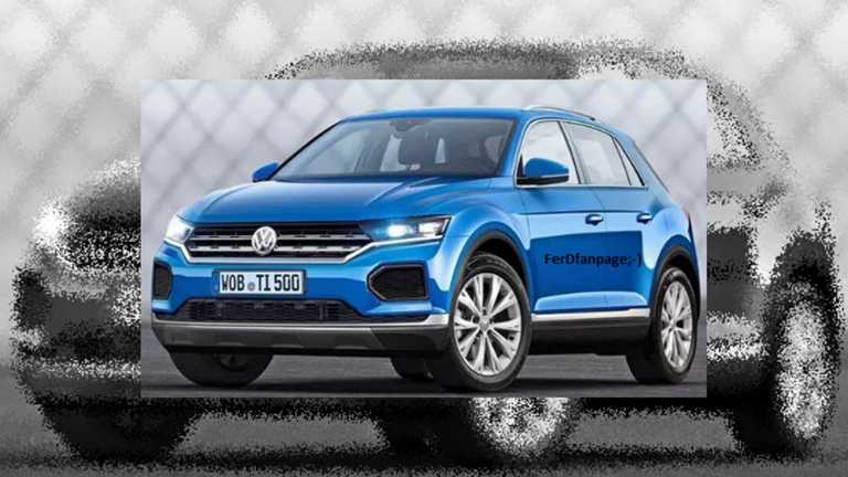 2018 Volkswagen T-Roc Sketch Reveals Some Details