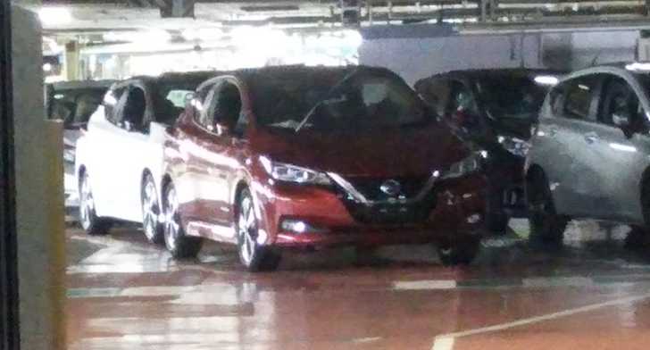 2018 Nissan Leaf Spotted At The Factory