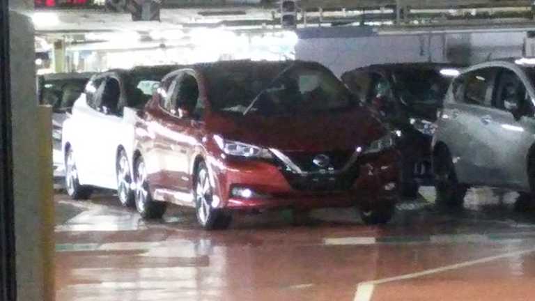 2018 Nissan Leaf Spotted At The Factory