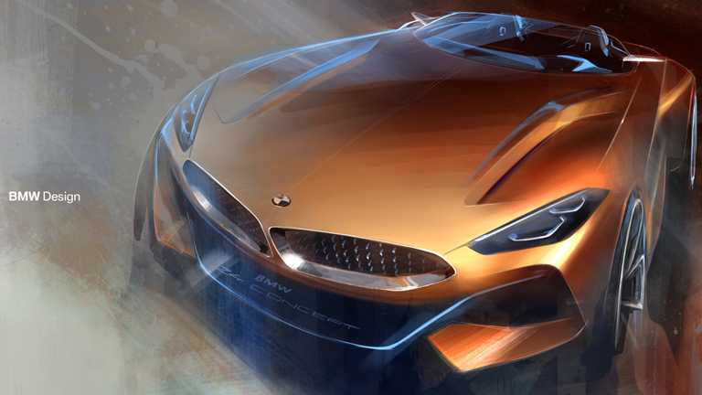 Exterior Design Sketches – 2017 BMW Concept Z4