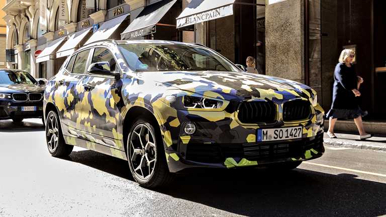 2018 BMW X2 Prototype Digital Camouflage - Milan