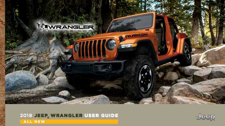 2018 Jeep Wrangler Owners Manual Leaked