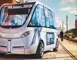 Navya Driverless Shuttle Begins Service In Victoria