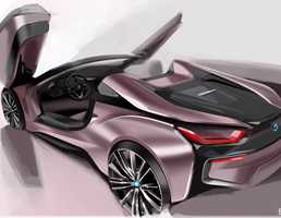 2018 BMW i8 & i8 Roadster - Sketches