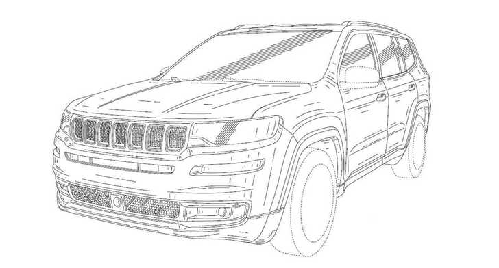 Jeep Grand Commander Leaked In Chinese Patents