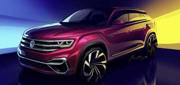 Volkswagen Teases Sportier 5-Seat Atlas For NYC Debut