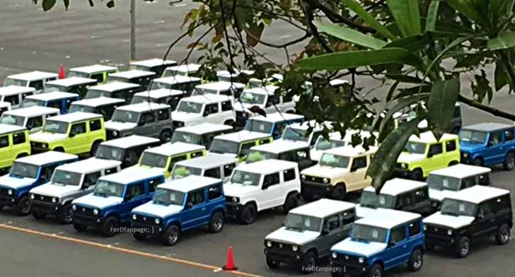 2019 Suzuki Jimnys All Lined Up Neatly Outside Factory – Gallery