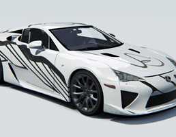 Lexus Unveils LFA-based Art Car For F Division Anniversary