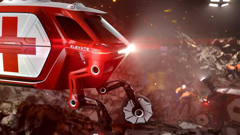Hyundai’s ‘Elevate’ Is A Rescue-Pod From A Sci-Fi Future