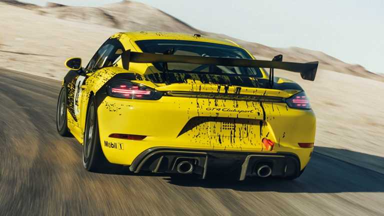 Porsche 718 Cayman GT4 Clubsport Returns Flat-6, Uses Natural-Fibre Panels