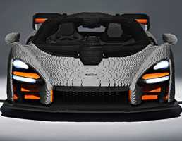 McLaren Senna Turned Into A Full-Size LEGO Model – Gallery