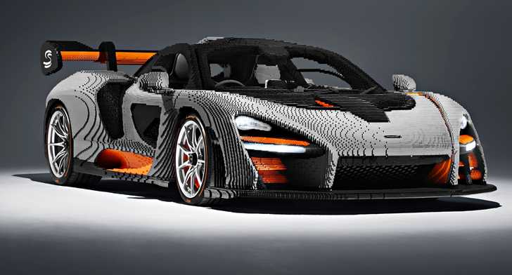 McLaren Senna Turned Into A Full-Size LEGO Model – Gallery