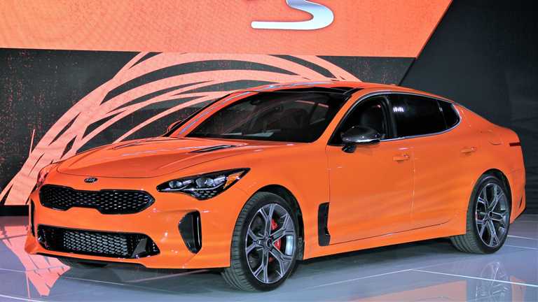 Kia’s Very Orange Stinger GTS Adds All-Wheel Drive, Carbon Bits