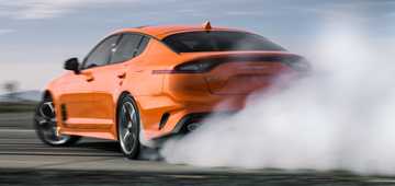 Kia’s Very Orange Stinger GTS Adds All-Wheel Drive, Carbon Bits