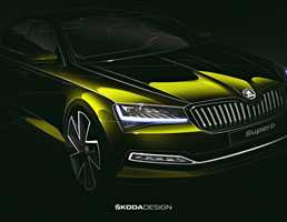 Skoda Teases Upcoming Superb Facelift – Gallery
