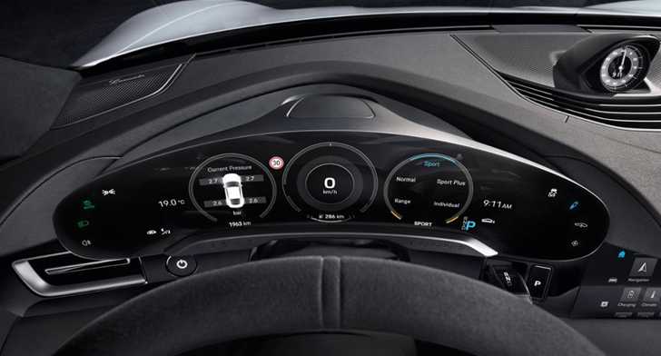Porsche Taycan’s Interior Blends Sci-Fi Zuffenhausen Purism