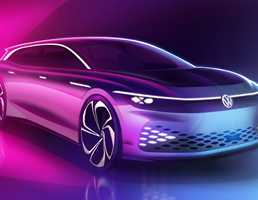 Volkswagen Presents ID. Space Vizzion At Los Angeles Motor Show