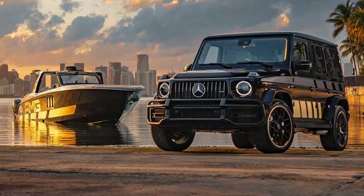 Mercedes-AMG Shows Off 2,013kW Boat And Matching G 63 In Miami