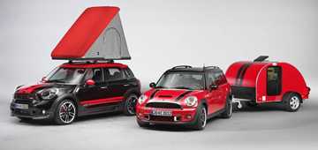 MINI Adds A Caravan And Roof-Top Tent 
