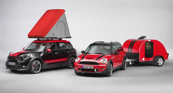 MINI Adds A Caravan And Roof-Top Tent 