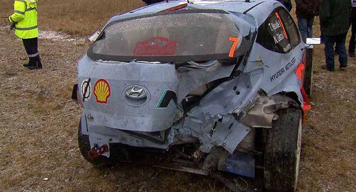 Both Hyundai i20 WRC Cars Retire From Rallye Monte Carlo