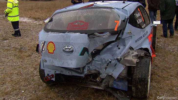 Both Hyundai i20 WRC Cars Retire From Rallye Monte Carlo