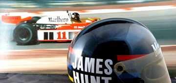   James Hunt Crash Helmet Up For Auction 