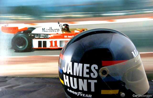   James Hunt Crash Helmet Up For Auction 