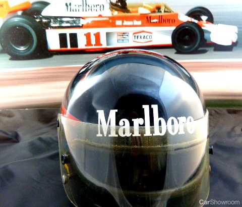   James Hunt Crash Helmet Up For Auction 